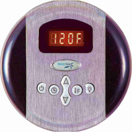 STEAMSPA Programmable Control Panel with Presets in Brushed Nickel G-SC-200-BN